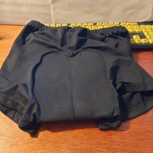 NEW ! JEPOZRA Men Underwear 3D Cushion Padded Bike Riding Shorts Black Size XL